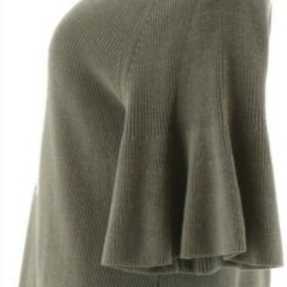 NWT ISAAC MIZRAHI FLOUNCE SHORT SLEEVE SWEATER XS - Picture 6 of 14